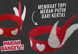 Topi Merah Putih Dari Kertas